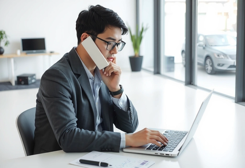 Customer receiving a free estimate