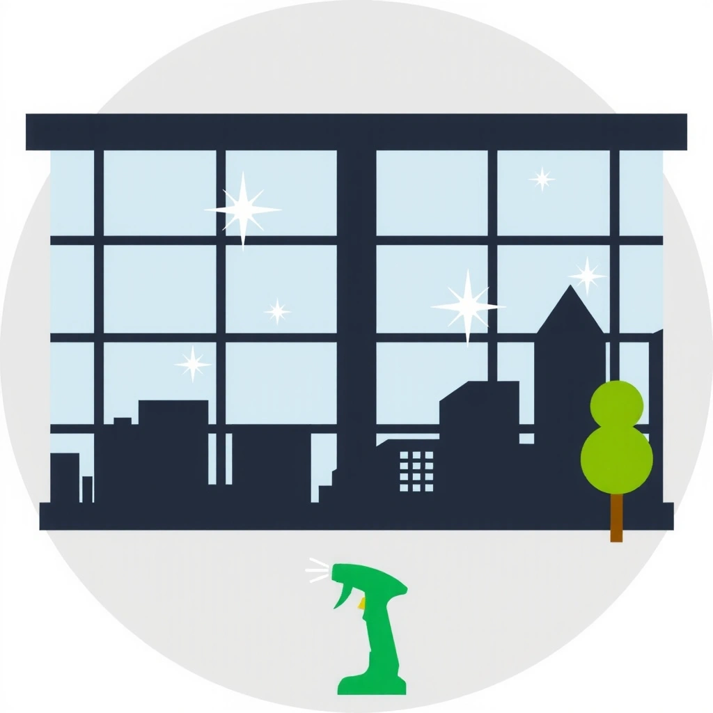 Icon representing a clean office building