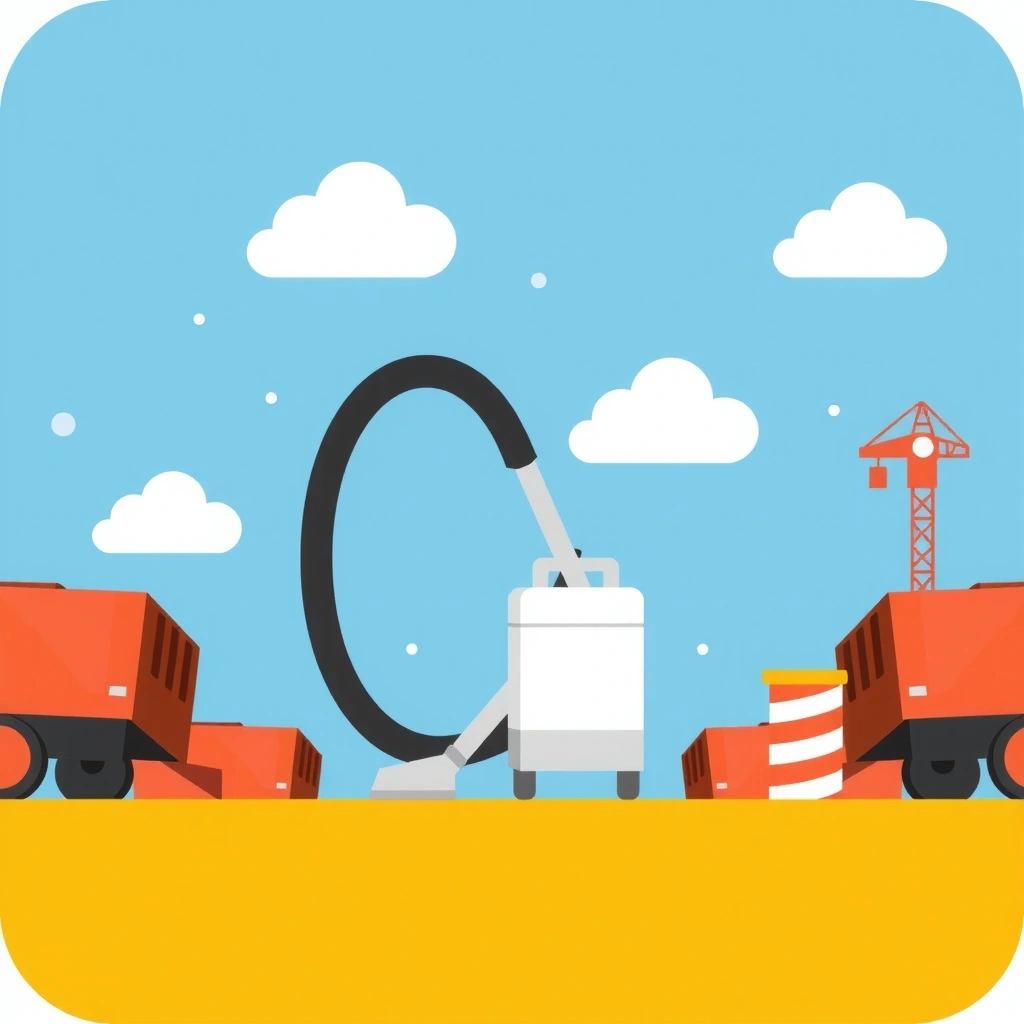 Icon representing post-construction cleanup