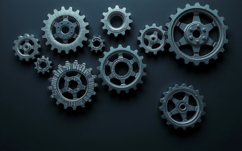 Gears turning together, symbolizing the mechanics of service operation